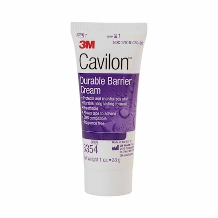 3M Cavilon Skin Protectant 1 oz. Tube Unscented Cream CHG Compatible, 48PK 3354